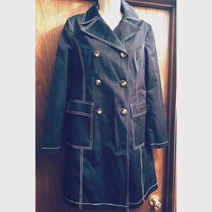 Michael KORS Women Y2K Timeless Style Lightweight Dark Academia Trench Coat Sz M